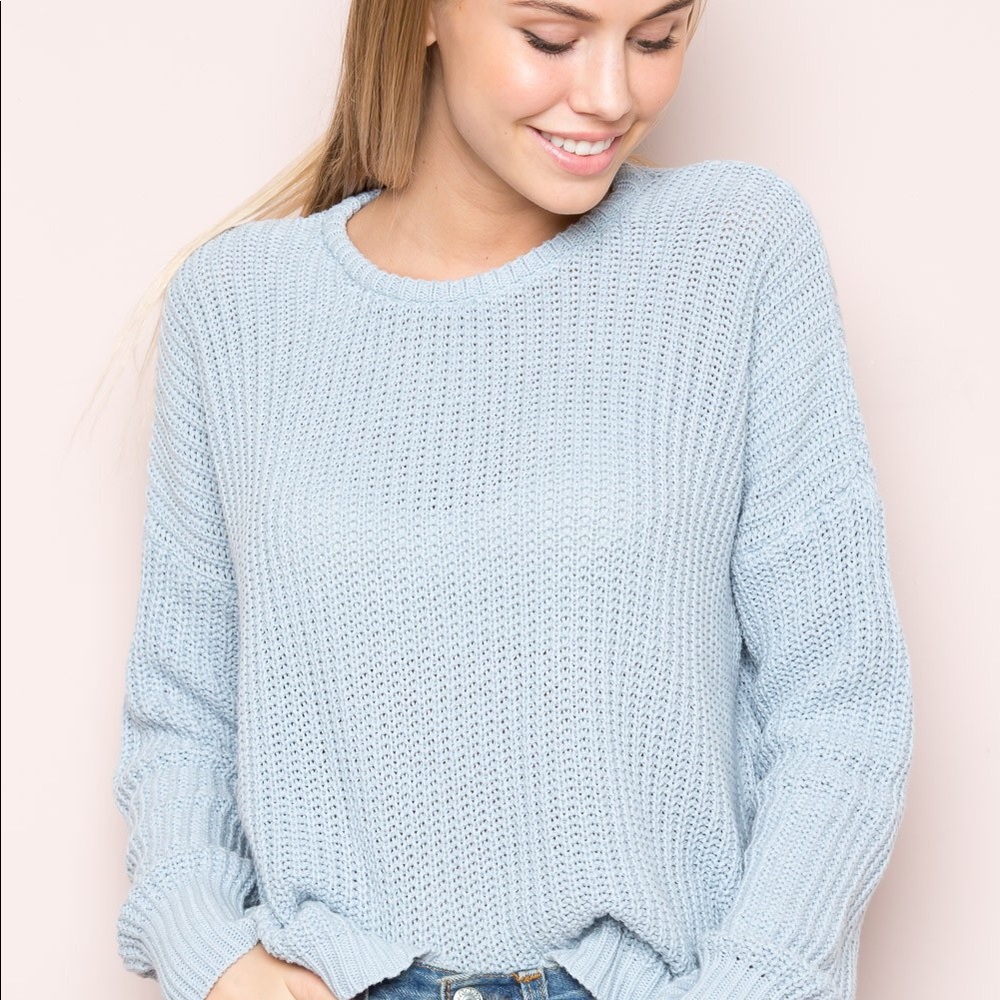 Blue knit Brandy Melville sweater !